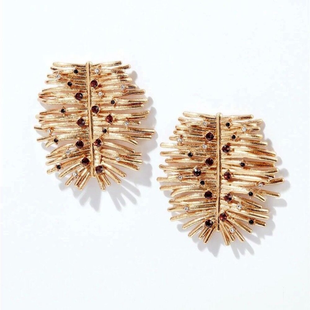 New in Box India Hicks Wild Feather Earrings